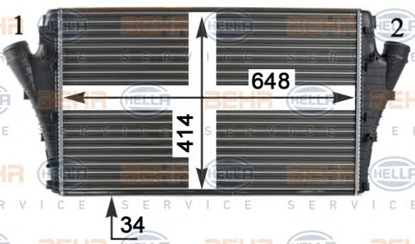 Intercooler, compresor