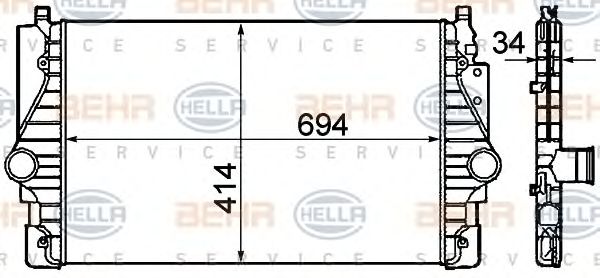 Intercooler, compresor VW T4 2,5TDI 95-