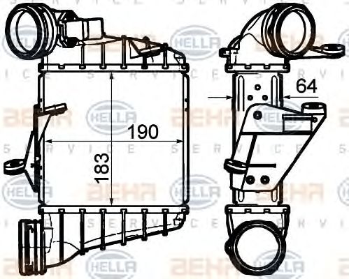 Intercooler, compresor