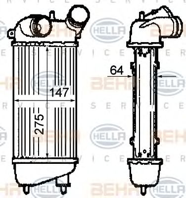 Intercooler, compresor