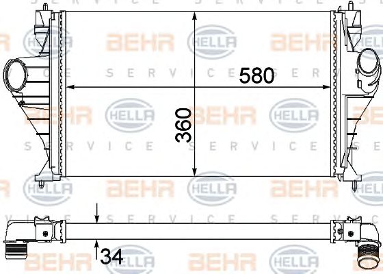 Intercooler, compresor