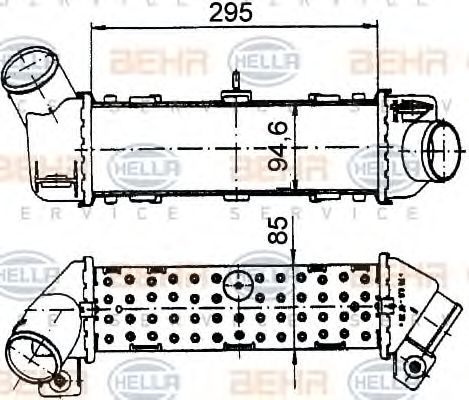 Intercooler, compresor