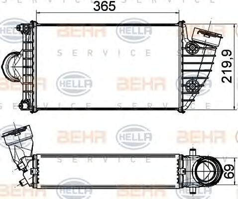 Intercooler, compresor