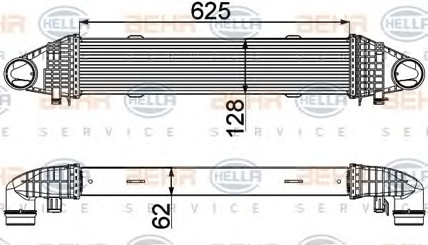 Intercooler, compresor MERCEDES-BENZ C/E CLASSE 2,0/2,5CDI 09-