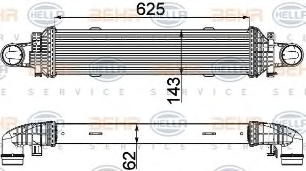 Intercooler, compresor MERCEDES-BENZ C, E CLASSE