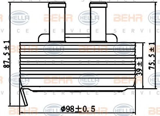 Radiator ulei, ulei motor NISSAN 2,2DI ALMERA/PRIMERA 00-