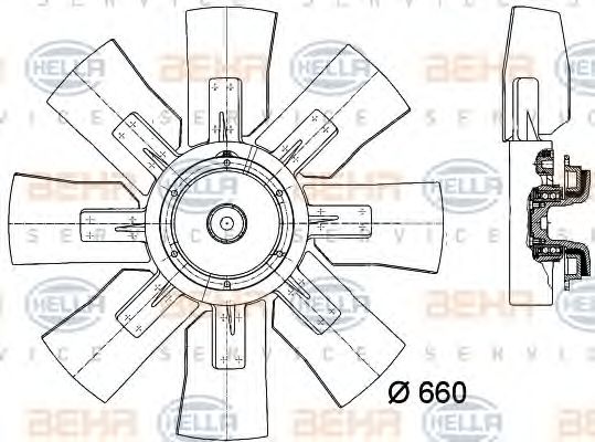 Ventilator, radiator