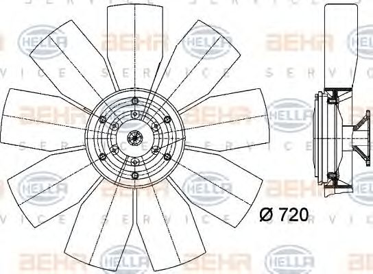 Ventilator, radiator