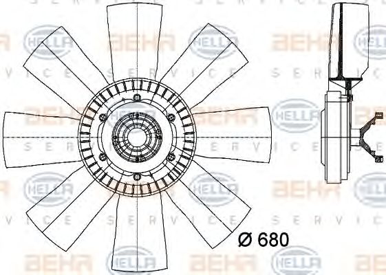 Ventilator, radiator