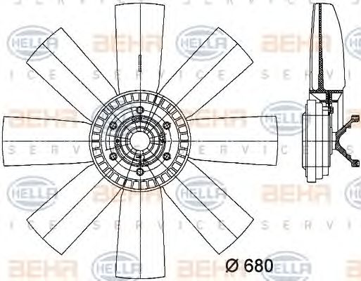 Ventilator, radiator