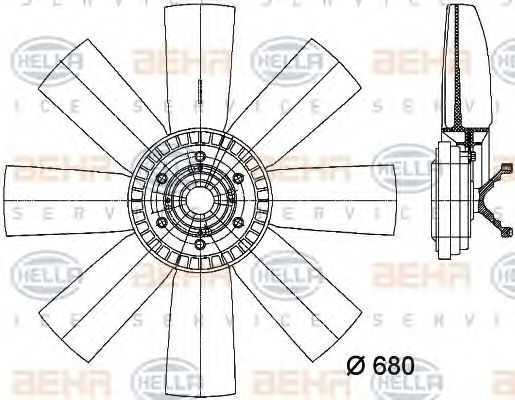 Ventilator, radiator