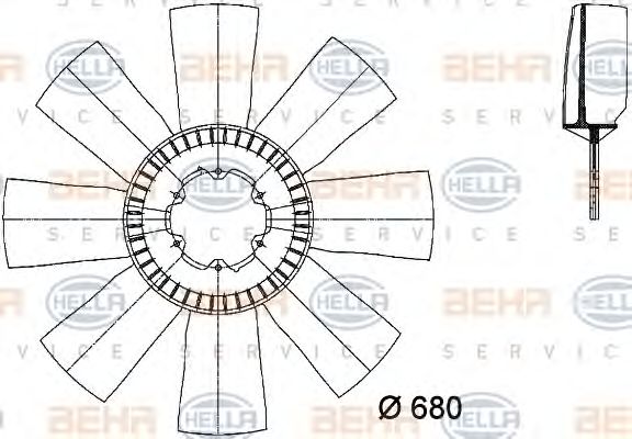 Paleta ventilator, racire motor