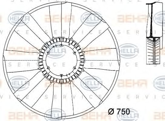 Paleta ventilator, racire motor