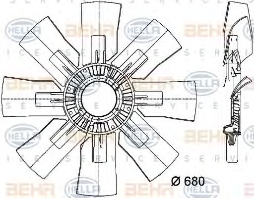 Paleta ventilator, racire motor