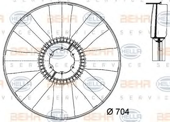 Paleta ventilator, racire motor