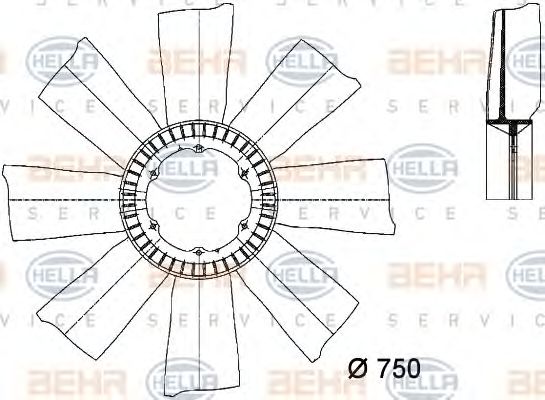 Paleta ventilator, racire motor