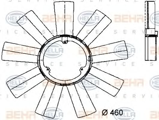 Paleta ventilator, racire motor