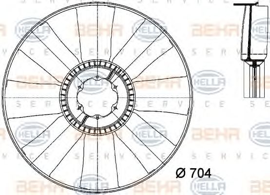 Paleta ventilator, racire motor