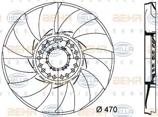 Paleta ventilator, racire motor