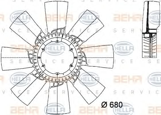 Paleta ventilator, racire motor