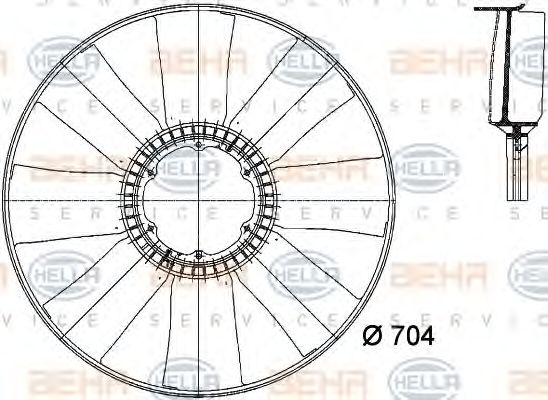 Paleta ventilator, racire motor