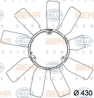 Paleta ventilator, racire motor