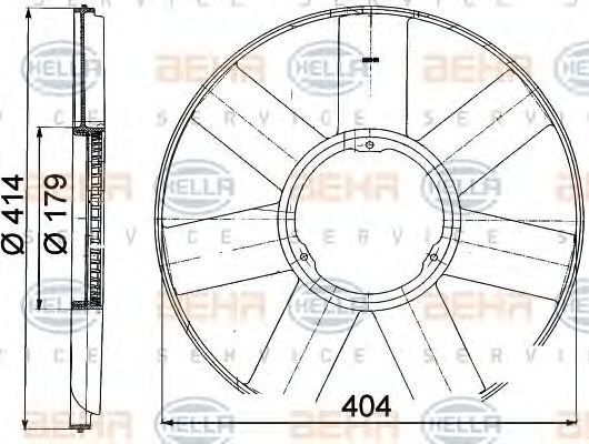 Paleta ventilator, racire motor