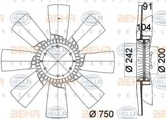 Paleta ventilator, racire motor