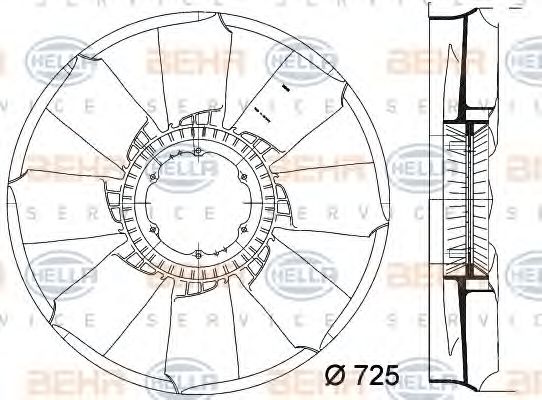 Paleta ventilator, racire motor