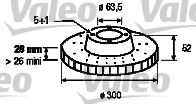 Disc frana FORD MONDEO/GALAXY 07- 300X28