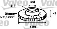 Disc frana RENAULT ESPACE/VEL SATIS Q308