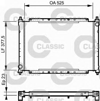 Radiator, racire motor HONDA/ROVER CONCERTO/200/400 1,4-4-1,6 89-99