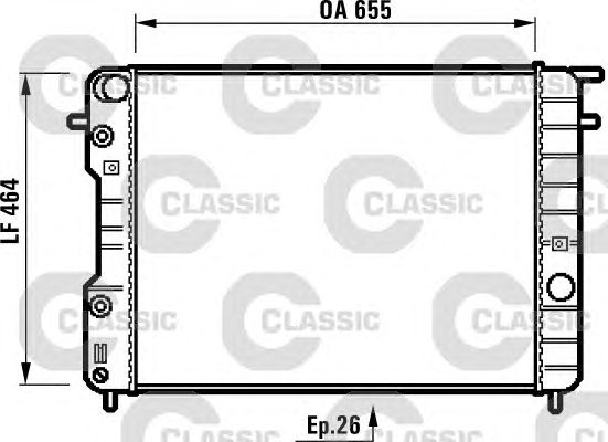 Radiator, racire motor OPEL OMEGA B 2,0 16V +AC