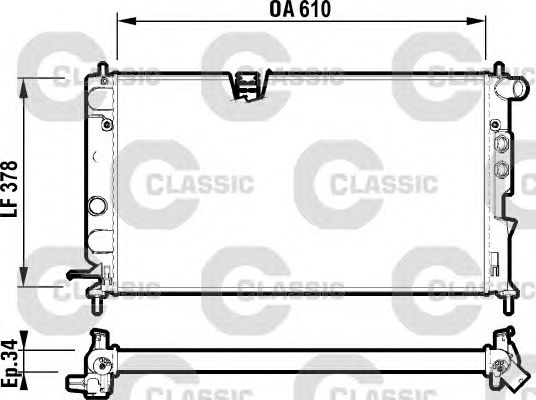 Radiator, racire motor OPEL VECTRA B 95-