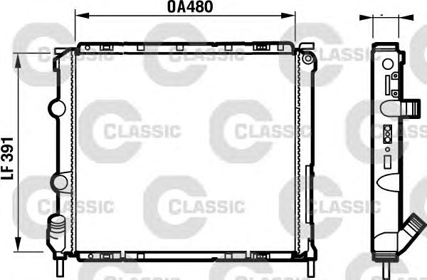 Radiator, racire motor RENAULT CLIO/KANGOO 1,2-1,9 97-