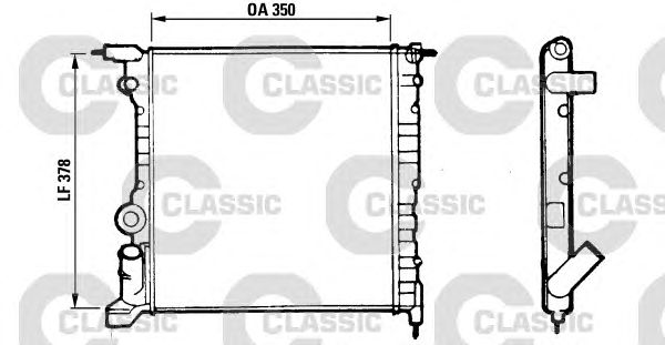 Radiator, racire motor RENAULT CLIO 1,2 90-96 E5F