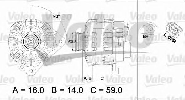 Generator / Alternator VW POLO/FABIA/IBIZA 1,2-2,0 99-