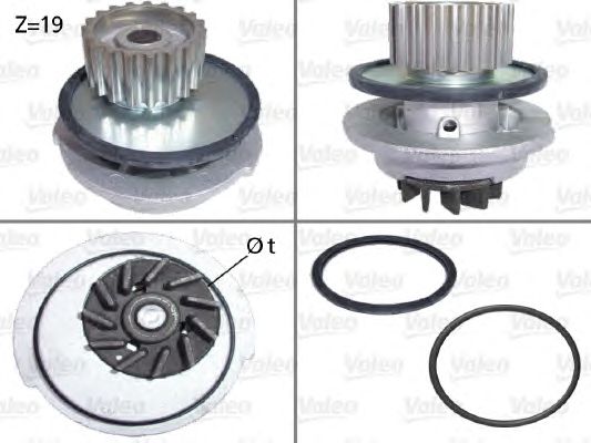 pompa apa DAEWOO NEXIA/ESP/LANOS DOHC