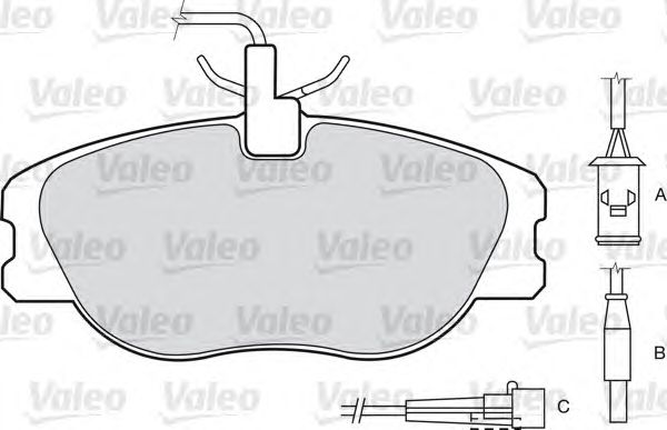 set placute frana,frana disc FIAT COUPE 1.8 16V,2.0I 16V 1