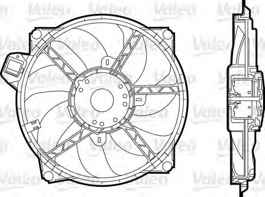 Ventilator, radiator RENAULT SILNIKA MEGANE/SCENIC 08-