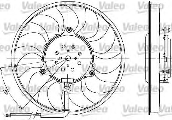 Ventilator, radiator VW A4 00-06