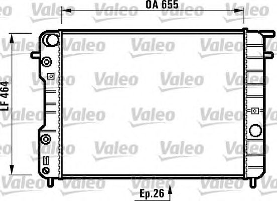 Radiator, racire motor OPEL OMEGA B 2,0 16V +AC