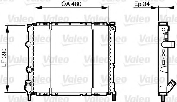 Radiator, racire motor RENAULT CLIO/KANGOO 1,2-1,9 97-