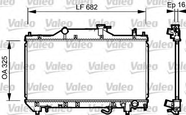 Radiator, racire motor TOYOTA AVENSIS 1,8 00-03