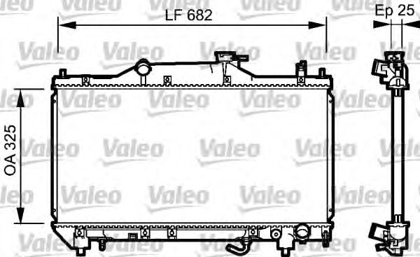 Radiator, racire motor TOYOTA AVENSIS 2,0 00-03