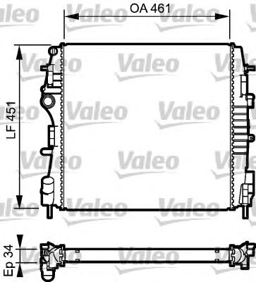 Radiator, racire motor RENAULT KANGOO 1,5-1,9 03-