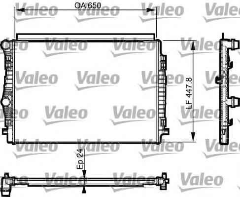 Radiator, racire motor VW GOLF VII/A3 1,4-2,0 12-