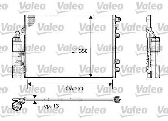 Condensator, climatizare RENAULT KANGOO II 03-