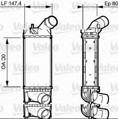 Intercooler, compresor CITROEN C5 1,6-2,0HDI 08-