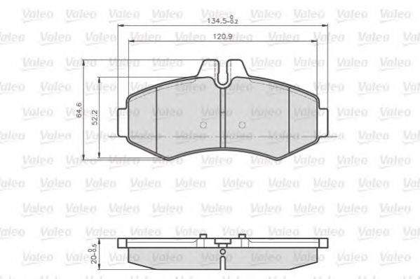 set placute frana,frana disc MERCEDES-BENZ VITO 108-114 96- SYS BOSCH